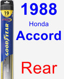 Rear Wiper Blade for 1988 Honda Accord - Hybrid