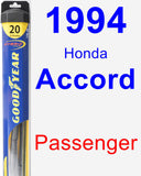 Passenger Wiper Blade for 1994 Honda Accord - Hybrid