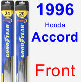 Front Wiper Blade Pack for 1996 Honda Accord - Hybrid