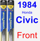 Front Wiper Blade Pack for 1984 Honda Civic - Hybrid