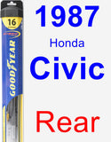 Rear Wiper Blade for 1987 Honda Civic - Hybrid