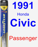 Passenger Wiper Blade for 1991 Honda Civic - Hybrid