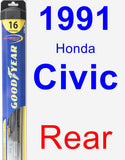 Rear Wiper Blade for 1991 Honda Civic - Hybrid