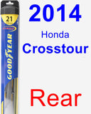 Rear Wiper Blade for 2014 Honda Crosstour - Hybrid
