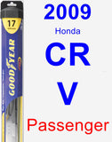 Passenger Wiper Blade for 2009 Honda CR-V - Hybrid