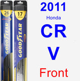 Front Wiper Blade Pack for 2011 Honda CR-V - Hybrid