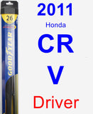 Driver Wiper Blade for 2011 Honda CR-V - Hybrid