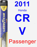 Passenger Wiper Blade for 2011 Honda CR-V - Hybrid