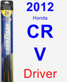 Driver Wiper Blade for 2012 Honda CR-V - Hybrid