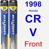 Front Wiper Blade Pack for 1998 Honda CR-V - Hybrid