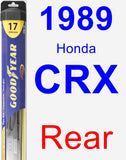 Rear Wiper Blade for 1989 Honda CRX - Hybrid