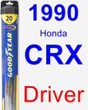 Driver Wiper Blade for 1990 Honda CRX - Hybrid