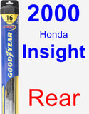 Rear Wiper Blade for 2000 Honda Insight - Hybrid