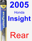 Rear Wiper Blade for 2005 Honda Insight - Hybrid