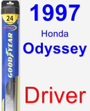 Driver Wiper Blade for 1997 Honda Odyssey - Hybrid