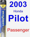 Passenger Wiper Blade for 2003 Honda Pilot - Hybrid