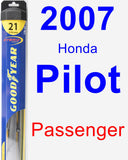 Passenger Wiper Blade for 2007 Honda Pilot - Hybrid