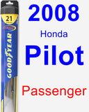 Passenger Wiper Blade for 2008 Honda Pilot - Hybrid