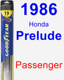 Passenger Wiper Blade for 1986 Honda Prelude - Hybrid