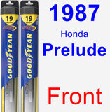 Front Wiper Blade Pack for 1987 Honda Prelude - Hybrid