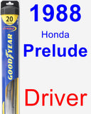 Driver Wiper Blade for 1988 Honda Prelude - Hybrid