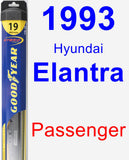 Passenger Wiper Blade for 1993 Hyundai Elantra - Hybrid