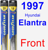 Front Wiper Blade Pack for 1997 Hyundai Elantra - Hybrid