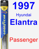 Passenger Wiper Blade for 1997 Hyundai Elantra - Hybrid