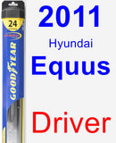 Driver Wiper Blade for 2011 Hyundai Equus - Hybrid