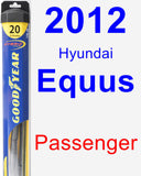 Passenger Wiper Blade for 2012 Hyundai Equus - Hybrid