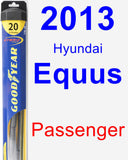 Passenger Wiper Blade for 2013 Hyundai Equus - Hybrid