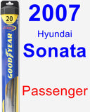 Passenger Wiper Blade for 2007 Hyundai Sonata - Hybrid