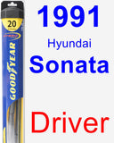 Driver Wiper Blade for 1991 Hyundai Sonata - Hybrid