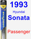 Passenger Wiper Blade for 1993 Hyundai Sonata - Hybrid