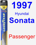 Passenger Wiper Blade for 1997 Hyundai Sonata - Hybrid