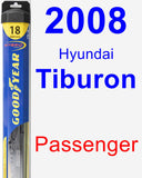 Passenger Wiper Blade for 2008 Hyundai Tiburon - Hybrid