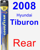 Rear Wiper Blade for 2008 Hyundai Tiburon - Hybrid