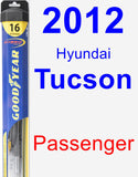 Passenger Wiper Blade for 2012 Hyundai Tucson - Hybrid