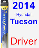 Driver Wiper Blade for 2014 Hyundai Tucson - Hybrid