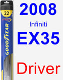 Driver Wiper Blade for 2008 Infiniti EX35 - Hybrid