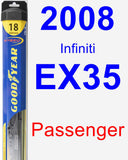 Passenger Wiper Blade for 2008 Infiniti EX35 - Hybrid