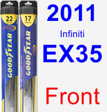 Front Wiper Blade Pack for 2011 Infiniti EX35 - Hybrid