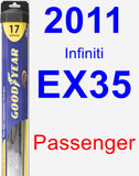 Passenger Wiper Blade for 2011 Infiniti EX35 - Hybrid