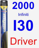 Driver Wiper Blade for 2000 Infiniti I30 - Hybrid