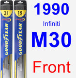 Front Wiper Blade Pack for 1990 Infiniti M30 - Hybrid