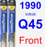 Front Wiper Blade Pack for 1990 Infiniti Q45 - Hybrid