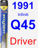 Driver Wiper Blade for 1991 Infiniti Q45 - Hybrid