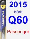 Passenger Wiper Blade for 2015 Infiniti Q60 - Hybrid