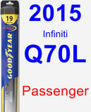 Passenger Wiper Blade for 2015 Infiniti Q70L - Hybrid