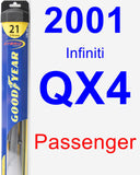 Passenger Wiper Blade for 2001 Infiniti QX4 - Hybrid